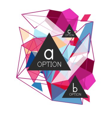 Geometrik üçgen infographics