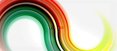 Gökkuşağı sıvı renkli arka plan - girdap ve daireler, bükülmüş sıvı renkler, renkli mermer veya plastik dalgalı doku zemin, çok renkli şablonu için iş veya teknoloji