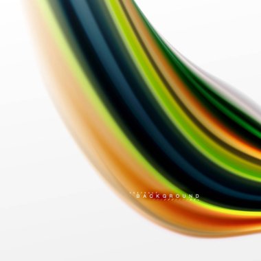 Sıvı sıvı karıştırma renkler konsepti üzerine açık gri renkli, eğri akışı, trendy soyut düzeni şablonu iş veya teknoloji sunu veya web broşür kapak için duvar kağıdı