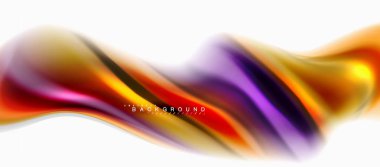 Sıvı sıvı karıştırma renkler konsepti üzerine açık gri renkli, eğri akışı, trendy soyut düzeni şablonu iş veya teknoloji sunu veya web broşür kapak için duvar kağıdı