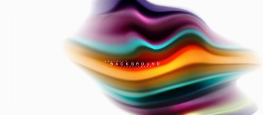 Sıvı sıvı karıştırma renkler konsepti üzerine açık gri renkli, eğri akışı, trendy soyut düzeni şablonu iş veya teknoloji sunu veya web broşür kapak için duvar kağıdı