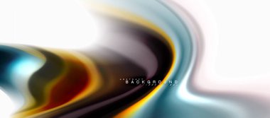 Sıvı sıvı karıştırma renkler konsepti üzerine açık gri renkli, eğri akışı, trendy soyut düzeni şablonu iş veya teknoloji sunu veya web broşür kapak için duvar kağıdı