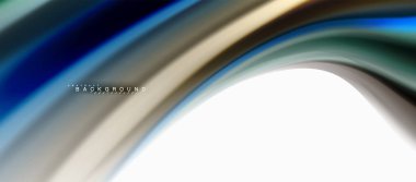 Sıvı sıvı karıştırma renkler konsepti üzerine açık gri renkli, eğri akışı, trendy soyut düzeni şablonu iş veya teknoloji sunu veya web broşür kapak için duvar kağıdı