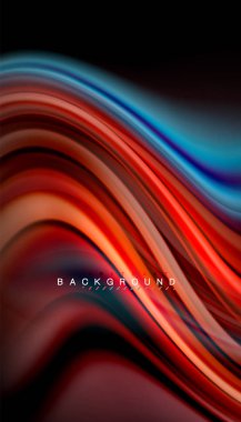 Sıvı renk arka plan, siyah, renkli mermer veya plastik dalga doku zemin, çok renkli şablonu için iş veya teknoloji sunu veya web broşür kapak üzerinde sıvı tasarım bükülmüş