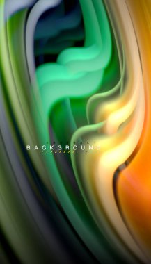 Sıvı renk arka plan, siyah, renkli mermer veya plastik dalga doku zemin, çok renkli şablonu için iş veya teknoloji sunu veya web broşür kapak üzerinde sıvı tasarım bükülmüş