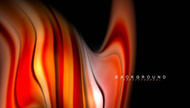 Sıvı renk arka plan, siyah, renkli mermer veya plastik dalga doku zemin, çok renkli şablonu için iş veya teknoloji sunu veya web broşür kapak üzerinde sıvı tasarım bükülmüş