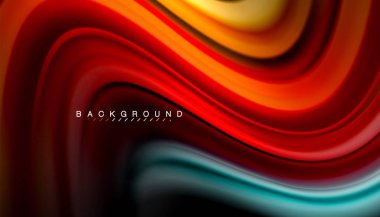 Sıvı renk arka plan, siyah, renkli mermer veya plastik dalga doku zemin, çok renkli şablonu için iş veya teknoloji sunu veya web broşür kapak üzerinde sıvı tasarım bükülmüş