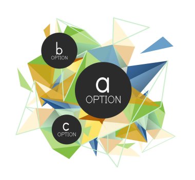 Vektör üçgen arka plan, düşük poli kavramı