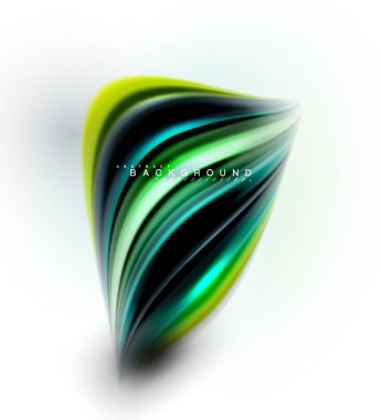 Sıvı sıvı karıştırma renkler konsepti üzerine açık gri renkli, dalga ve girdap eğrisi akışı satır, trendy soyut düzeni şablonu iş sunumu, app duvar kağıdı başlık sayfası, poster veya duvar kağıdı için