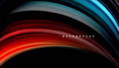 Sıvı renk arka plan, siyah, renkli mermer veya plastik dalga doku zemin, çok renkli şablonu için iş veya teknoloji sunu veya web broşür kapak üzerinde sıvı tasarım bükülmüş