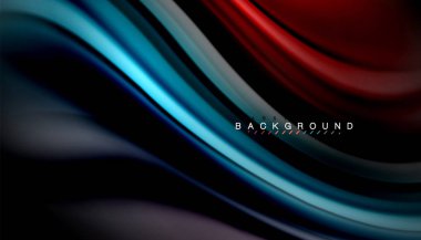 Sıvı renk arka plan, siyah, renkli mermer veya plastik dalga doku zemin, çok renkli şablonu için iş veya teknoloji sunu veya web broşür kapak üzerinde sıvı tasarım bükülmüş