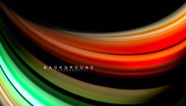 Sıvı renk arka plan, siyah, renkli mermer veya plastik dalga doku zemin, çok renkli şablonu için iş veya teknoloji sunu veya web broşür kapak üzerinde sıvı tasarım bükülmüş