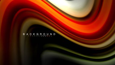 Sıvı renk arka plan, siyah, renkli mermer veya plastik dalga doku zemin, çok renkli şablonu için iş veya teknoloji sunu veya web broşür kapak üzerinde sıvı tasarım bükülmüş