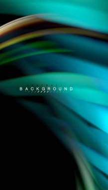 Sıvı renk arka plan, siyah, renkli mermer veya plastik dalga doku zemin, çok renkli şablonu için iş veya teknoloji sunu veya web broşür kapak üzerinde sıvı tasarım bükülmüş