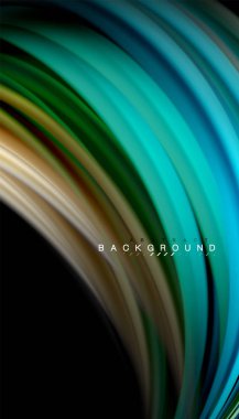 Sıvı renk arka plan, siyah, renkli mermer veya plastik dalga doku zemin, çok renkli şablonu için iş veya teknoloji sunu veya web broşür kapak üzerinde sıvı tasarım bükülmüş