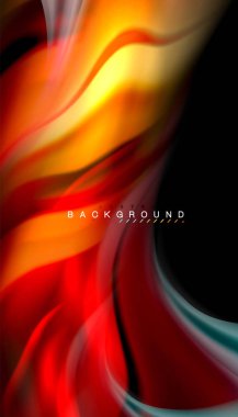 Sıvı renk arka plan, siyah, renkli mermer veya plastik dalga doku zemin, çok renkli şablonu için iş veya teknoloji sunu veya web broşür kapak üzerinde sıvı tasarım bükülmüş