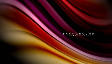 Sıvı renk arka plan, siyah, renkli mermer veya plastik dalga doku zemin, çok renkli şablonu için iş veya teknoloji sunu veya web broşür kapak üzerinde sıvı tasarım bükülmüş