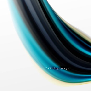 Sıvı sıvı karıştırma renkler konsepti üzerine açık gri renkli, eğri akışı, trendy soyut düzeni şablonu iş veya teknoloji sunu veya web broşür kapak için duvar kağıdı