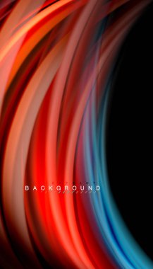 Sıvı renk arka plan, siyah, renkli mermer veya plastik dalga doku zemin, çok renkli şablonu için iş veya teknoloji sunu veya web broşür kapak üzerinde sıvı tasarım bükülmüş