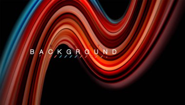 Sıvı renk arka plan, siyah, renkli mermer veya plastik dalga doku zemin, çok renkli şablonu için iş veya teknoloji sunu veya web broşür kapak üzerinde sıvı tasarım bükülmüş