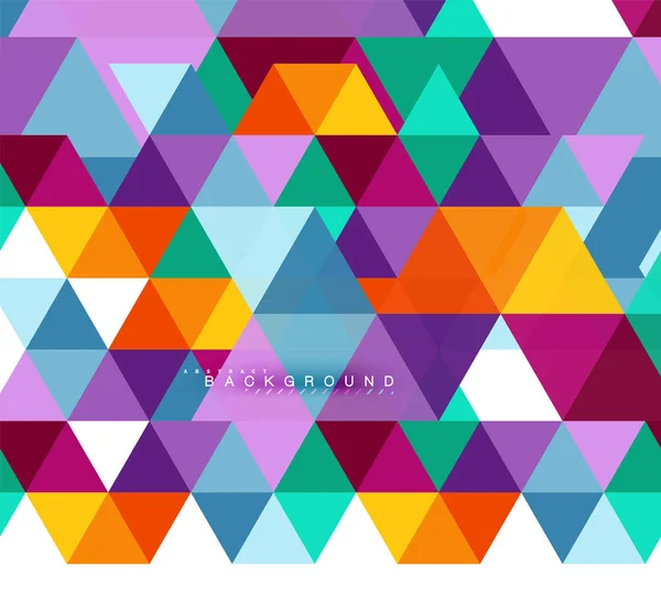 Monivärinen kolmiot abstrakti tausta, mosaiikki laatat käsite — vektorikuva