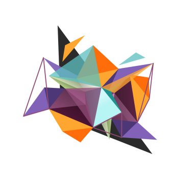 Vektör üçgen arka plan, düşük poli kavramı