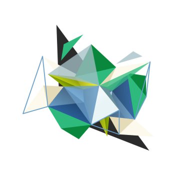 Vektör üçgen arka plan, düşük poli kavramı