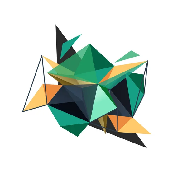 Fond abstrait triangle vectoriel, concept low poly — Image vectorielle