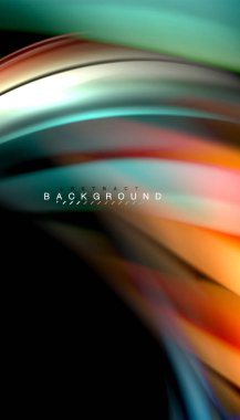 Sıvı renk arka plan, siyah, renkli mermer veya plastik dalga doku zemin, çok renkli şablonu için iş veya teknoloji sunu veya web broşür kapak üzerinde sıvı tasarım bükülmüş