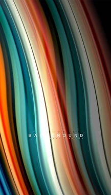 Sıvı renk arka plan, siyah, renkli mermer veya plastik dalga doku zemin, çok renkli şablonu için iş veya teknoloji sunu veya web broşür kapak üzerinde sıvı tasarım bükülmüş