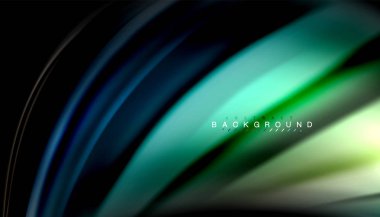 Sıvı renk arka plan, siyah, renkli mermer veya plastik dalga doku zemin, çok renkli şablonu için iş veya teknoloji sunu veya web broşür kapak üzerinde sıvı tasarım bükülmüş