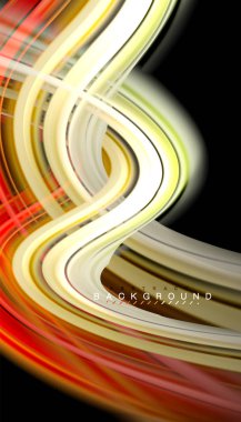 Sıvı renk arka plan, siyah, renkli mermer veya plastik dalga doku zemin, çok renkli şablonu için iş veya teknoloji sunu veya web broşür kapak üzerinde sıvı tasarım bükülmüş