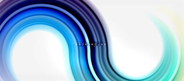 Gökkuşağı sıvı renkli arka plan - girdap ve daireler, bükülmüş sıvı renkler, renkli mermer veya plastik dalgalı doku zemin, çok renkli şablonu için iş veya teknoloji