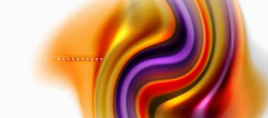 Sıvı sıvı karıştırma renkler konsepti üzerine açık gri renkli, eğri akışı, trendy soyut düzeni şablonu iş veya teknoloji sunu veya web broşür kapak için duvar kağıdı