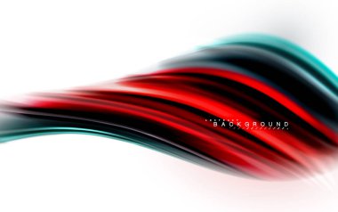 Sıvı sıvı karıştırma renkler konsepti üzerine açık gri renkli, dalga ve girdap eğrisi akışı satır, trendy soyut düzeni şablonu iş sunumu, app duvar kağıdı başlık sayfası, poster veya duvar kağıdı için