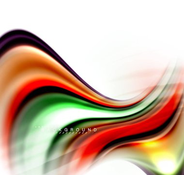 Sıvı sıvı karıştırma renkler konsepti üzerine açık gri renkli, dalga ve girdap eğrisi akışı satır, trendy soyut düzeni şablonu iş sunumu, app duvar kağıdı başlık sayfası, poster veya duvar kağıdı için