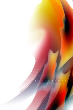 Holografik akışkan akışı, renkli sıvı karıştırma renkler hareket kavramı renkler