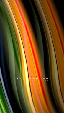 Sıvı renk arka plan, siyah, renkli mermer veya plastik dalga doku zemin, çok renkli şablonu için iş veya teknoloji sunu veya web broşür kapak üzerinde sıvı tasarım bükülmüş