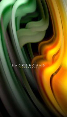 Sıvı renk arka plan, siyah, renkli mermer veya plastik dalga doku zemin, çok renkli şablonu için iş veya teknoloji sunu veya web broşür kapak üzerinde sıvı tasarım bükülmüş