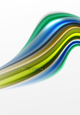 Sıvı sıvı karıştırma renkler konsepti üzerine açık gri renkli, eğri akışı, trendy soyut düzeni şablonu iş veya teknoloji sunu veya web broşür kapak için duvar kağıdı