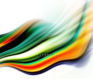 Sıvı sıvı karıştırma renkler konsepti üzerine açık gri renkli, dalga ve girdap eğrisi akışı satır, trendy soyut düzeni şablonu iş sunumu, app duvar kağıdı başlık sayfası, poster veya duvar kağıdı için