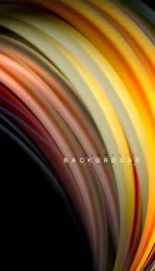 Sıvı renk arka plan, siyah, renkli mermer veya plastik dalga doku zemin, çok renkli şablonu için iş veya teknoloji sunu veya web broşür kapak üzerinde sıvı tasarım bükülmüş