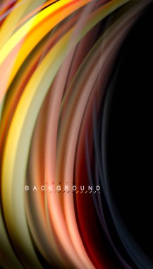 Sıvı renk arka plan, siyah, renkli mermer veya plastik dalga doku zemin, çok renkli şablonu için iş veya teknoloji sunu veya web broşür kapak üzerinde sıvı tasarım bükülmüş