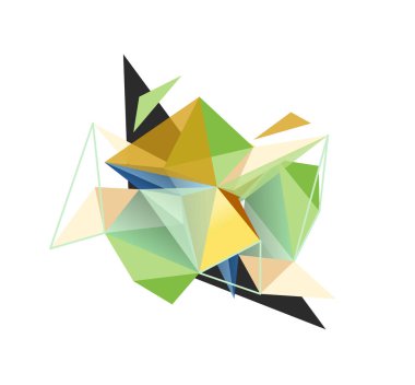 Vektör üçgen arka plan, düşük poli kavramı