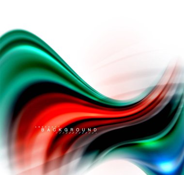 Sıvı sıvı karıştırma renkler konsepti üzerine açık gri renkli, dalga ve girdap eğrisi akışı satır, trendy soyut düzeni şablonu iş sunumu, app duvar kağıdı başlık sayfası, poster veya duvar kağıdı için