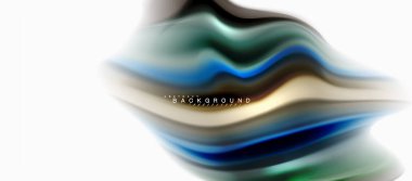 Sıvı sıvı karıştırma renkler konsepti üzerine açık gri renkli, eğri akışı, trendy soyut düzeni şablonu iş veya teknoloji sunu veya web broşür kapak için duvar kağıdı