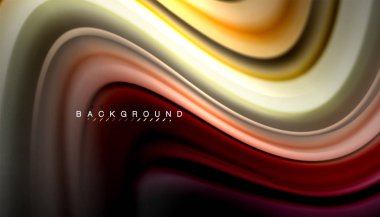 Sıvı renk arka plan, siyah, renkli mermer veya plastik dalga doku zemin, çok renkli şablonu için iş veya teknoloji sunu veya web broşür kapak üzerinde sıvı tasarım bükülmüş