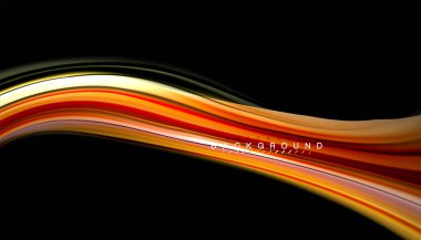 Sıvı renk arka plan, siyah, renkli mermer veya plastik dalga doku zemin, çok renkli şablonu için iş veya teknoloji sunu veya web broşür kapak üzerinde sıvı tasarım bükülmüş