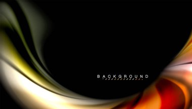 Sıvı renk arka plan, siyah, renkli mermer veya plastik dalga doku zemin, çok renkli şablonu için iş veya teknoloji sunu veya web broşür kapak üzerinde sıvı tasarım bükülmüş