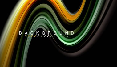 Sıvı renk arka plan, siyah, renkli mermer veya plastik dalga doku zemin, çok renkli şablonu için iş veya teknoloji sunu veya web broşür kapak üzerinde sıvı tasarım bükülmüş